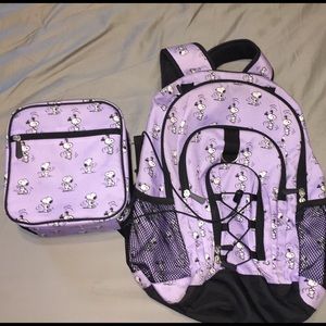 Pottery Barn Snoopy Backpack & Lunchbox